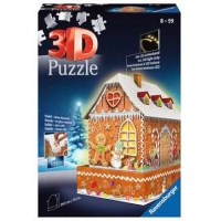 3D Gingerbread House Night Edition 257pc